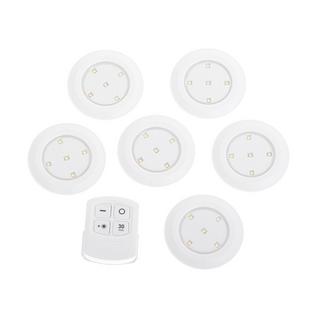 Northio Lampes LED sans fil avec télécommande - paquet de 6  