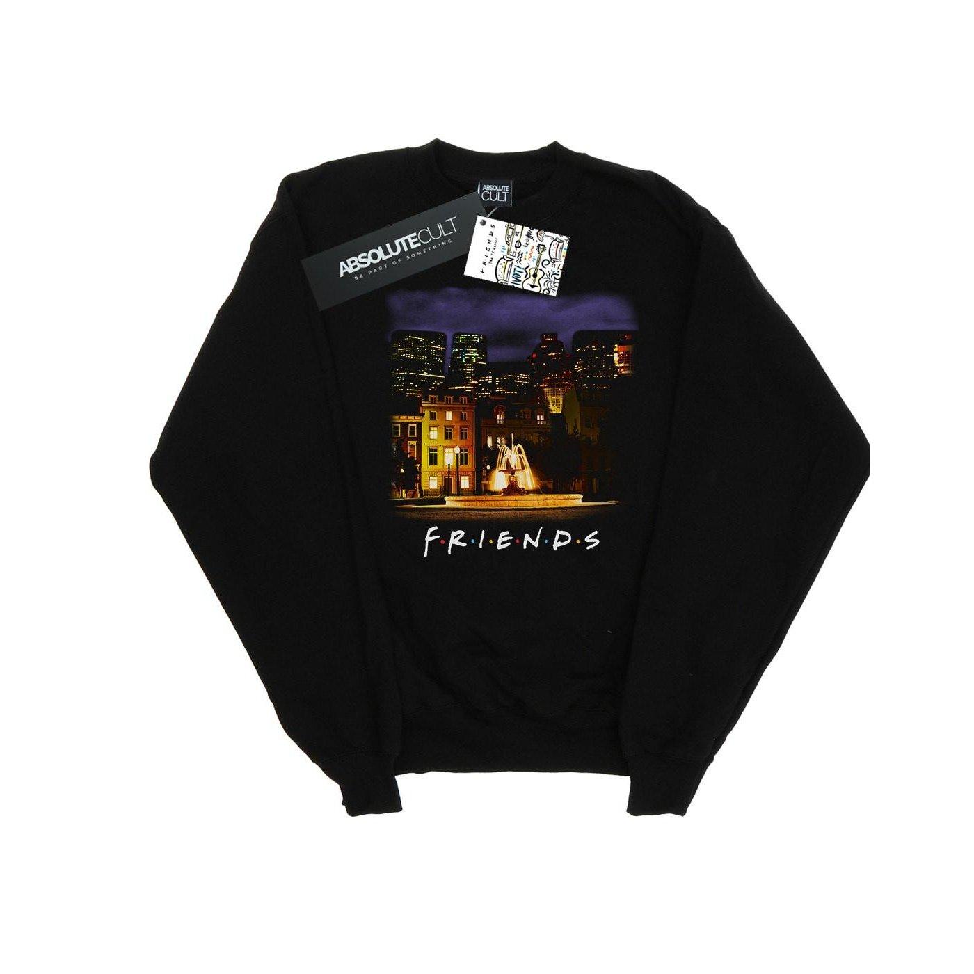 Image of Nightime Fountain Sweatshirt Herren Schwarz M