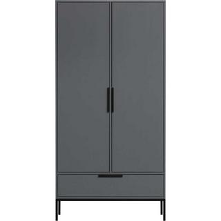 mutoni Armoire bois Adam pin acier gris (FSC)  