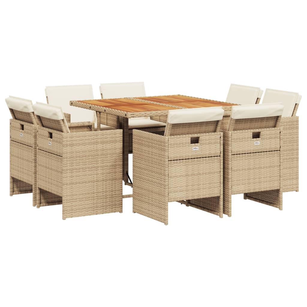 VidaXL Garten essgruppe poly-rattan  