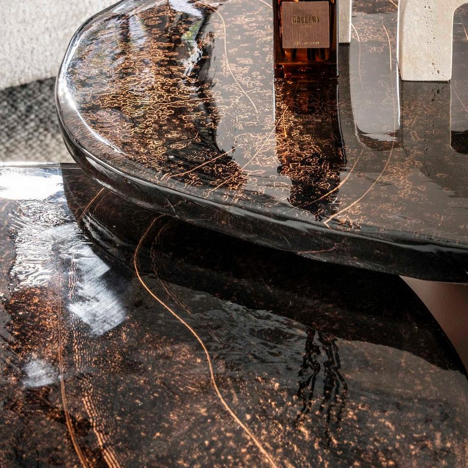 mutoni Couchtisch Eclipse antikkupfer (2er-Set)  