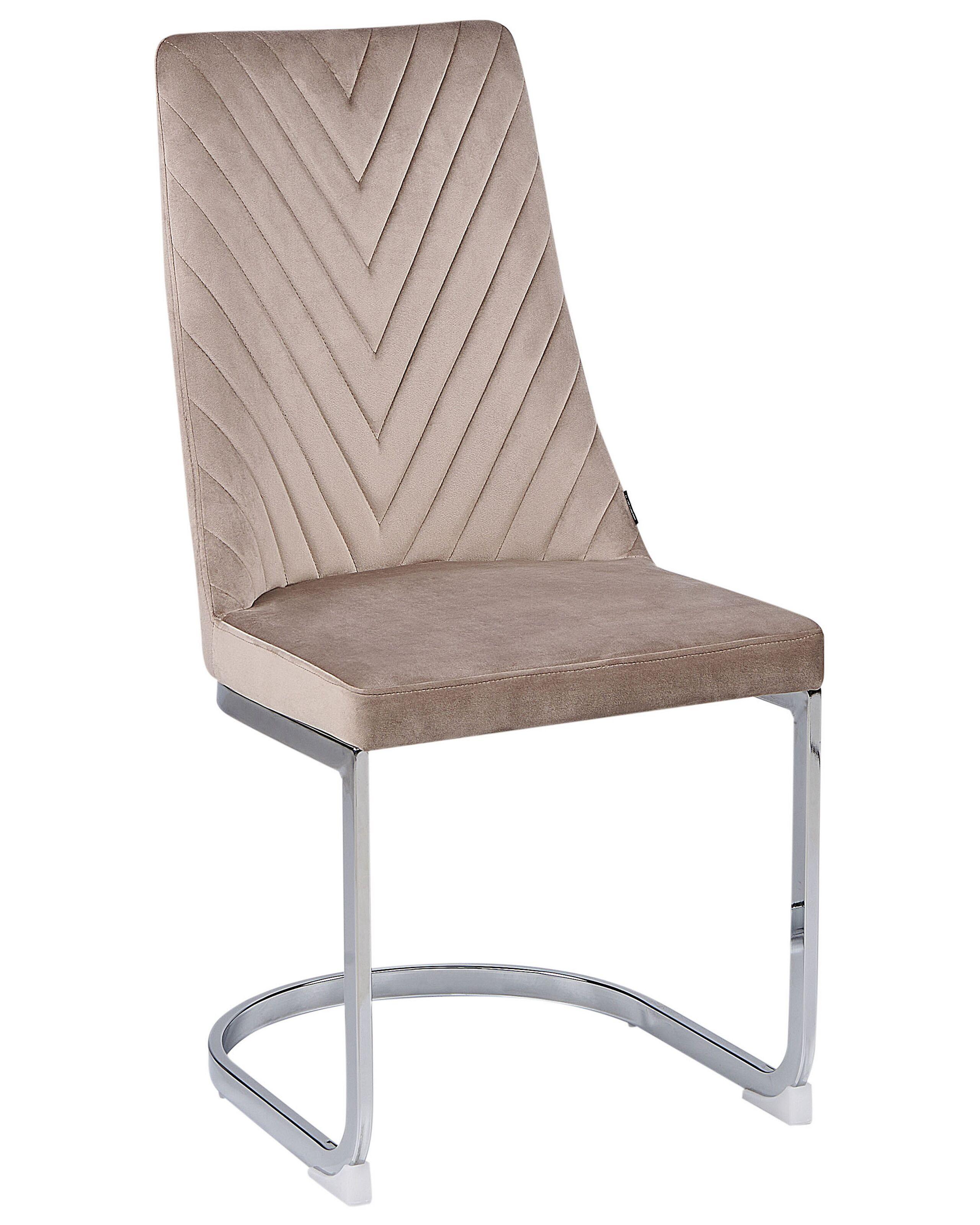 Beliani Lot de 2 chaises en Velours Moderne ALTOONA  