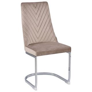 Beliani Lot de 2 chaises en Velours Moderne ALTOONA  