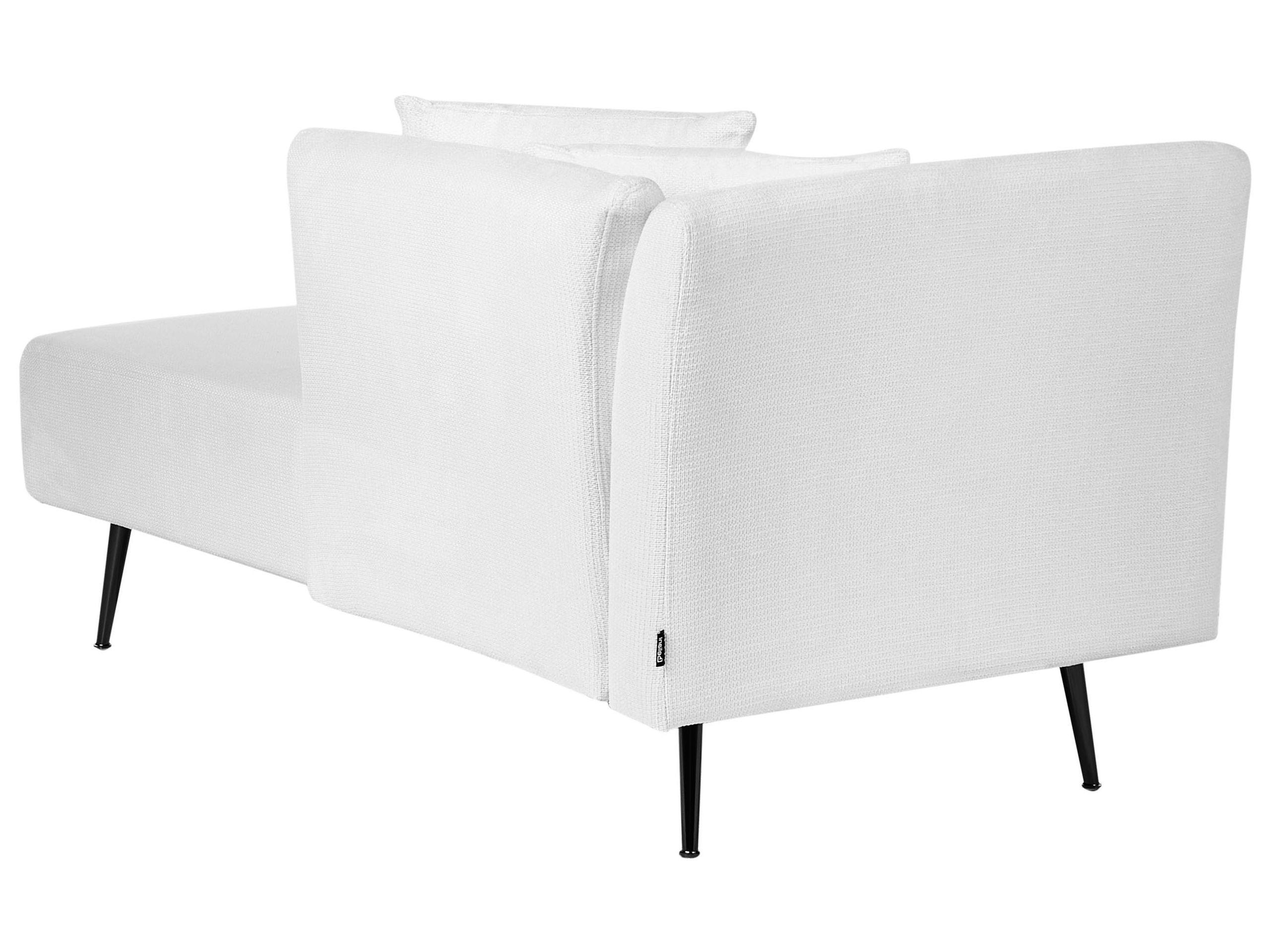 Beliani Chaise longue côté gauche en Polyester Moderne RIOM  