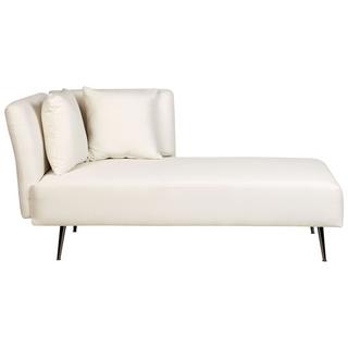 Beliani Linksseitige Chaiselounge aus Polyester Modern RIOM  