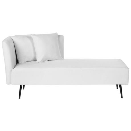 Beliani Linksseitige Chaiselounge aus Polyester Modern RIOM  