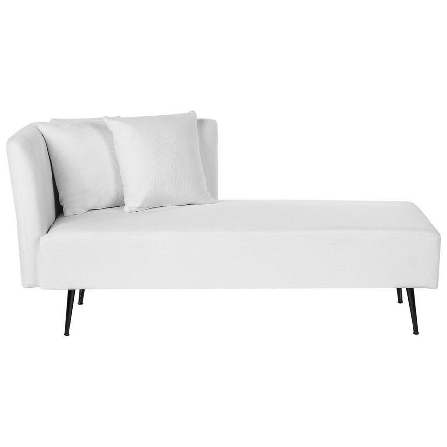 Beliani Chaise longue côté gauche en Tissu Moderne RIOM  