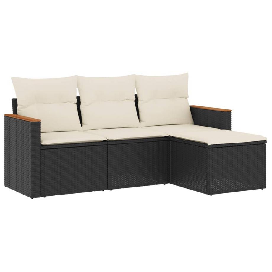 set divano da giardino Polirattan