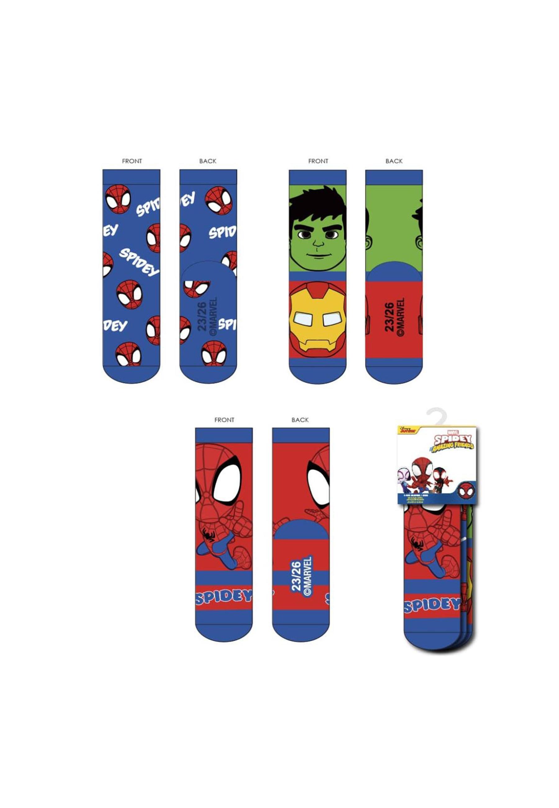 Disney  Socken Pack 3 Stück Spidey 