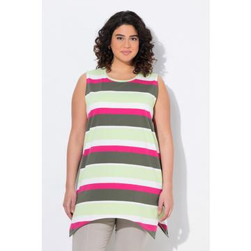 Longtop, Ringel, A-Linie, Rundhals, ärmellos