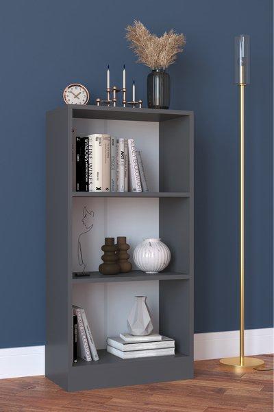 Image of Holz Aufbewahrung Stand Regal Bücherregal Deko Bücher Standregal Dilos M 3-fach Holz Aufbewahrung Stand Regal Bücherregal Deko Bücher Standregal Dilos M 3-fach