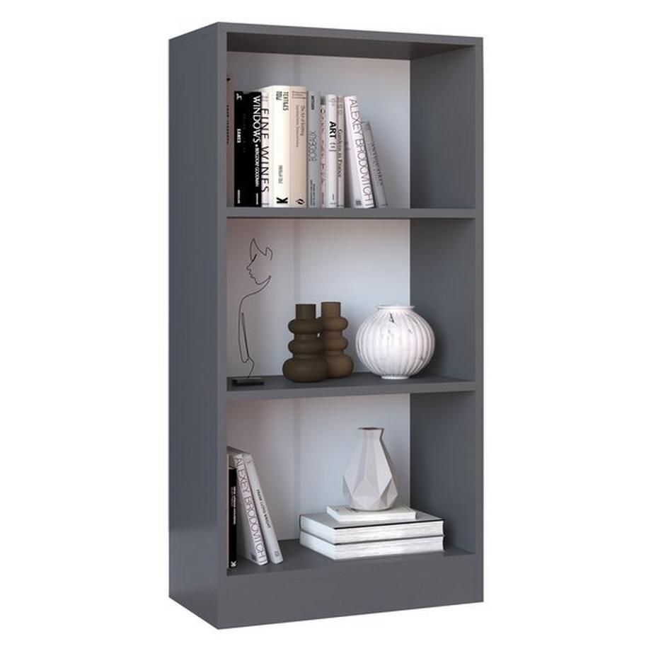 VCM Holz Aufbewahrung Stand Regal Bücherregal Deko Bücher Standregal Dilos M 3-fach  