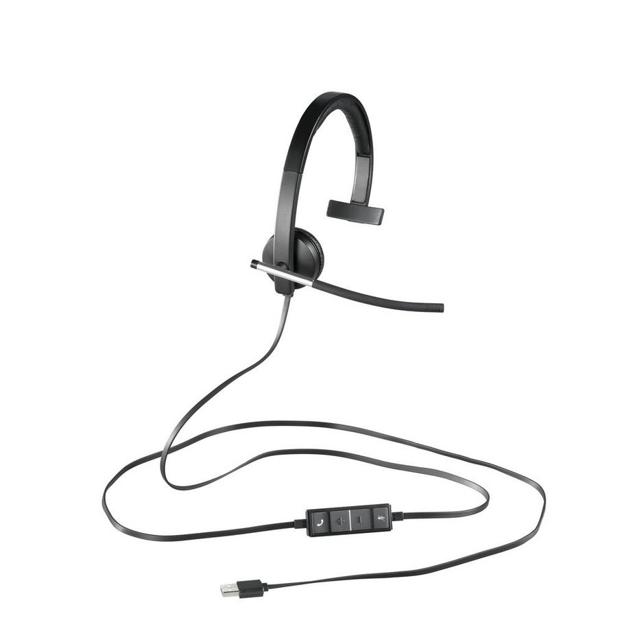 Logitech  Logitech H650e Casque Avec fil Arceau Bureau/Centre d'appels USB Type-A Noir, Argent 