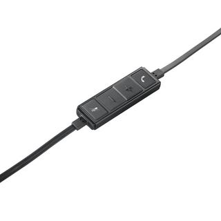 Logitech  Logitech H650e Kopfhörer Kabelgebunden Kopfband BüroCallcenter USB Typ-A Schwarz, Silber 