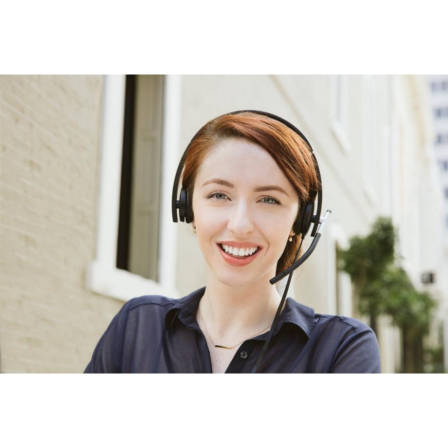 Logitech  Logitech H650e Casque Avec fil Arceau Bureau/Centre d'appels USB Type-A Noir, Argent 