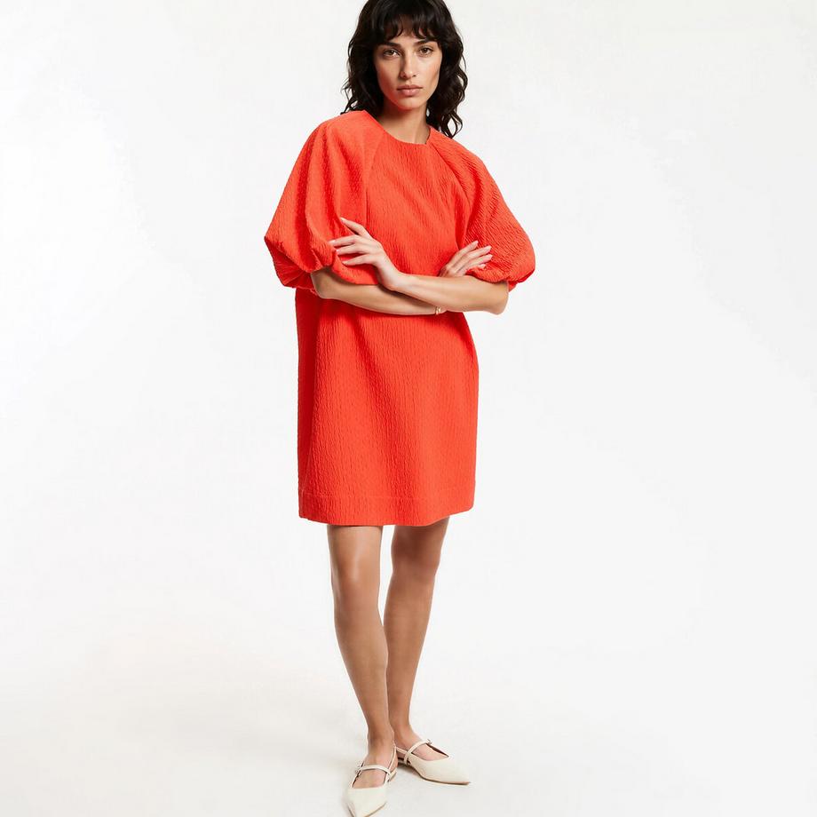 La Redoute Collections Kurzes Kleid mit kurzen Puffärmeln  