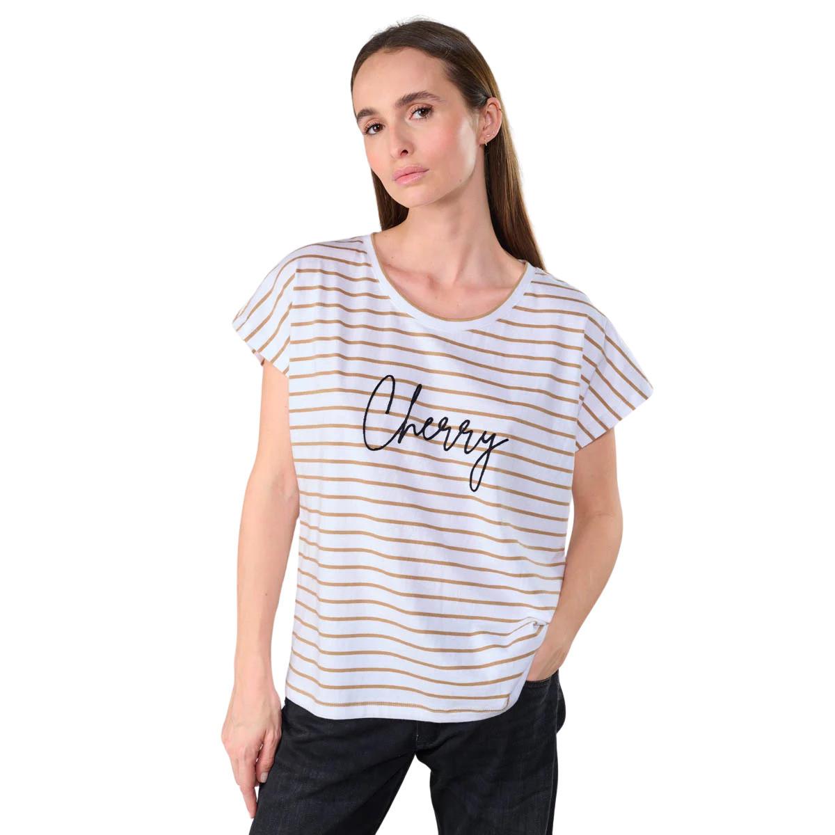 le temps des cerises Cottard Gestreiftes T-Shirt  