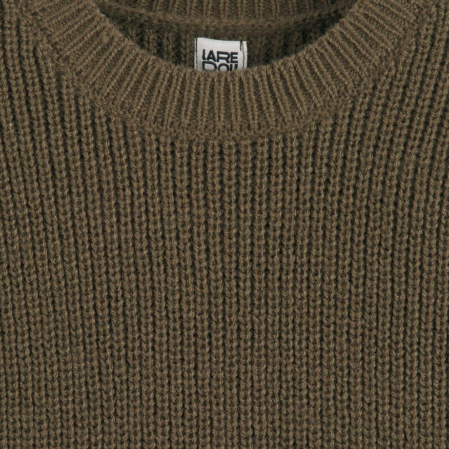 La Redoute Collections  Grobstrickpullover mit rundem Ausschnitt 