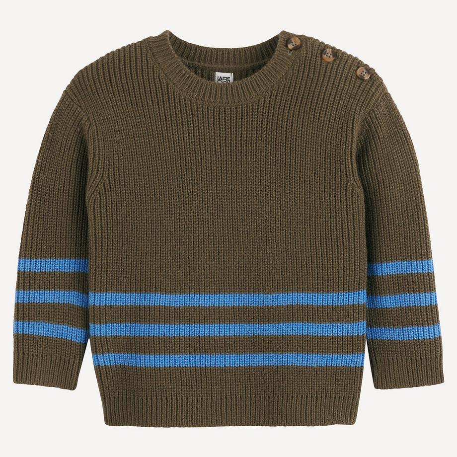 La Redoute Collections  Grobstrickpullover mit rundem Ausschnitt 