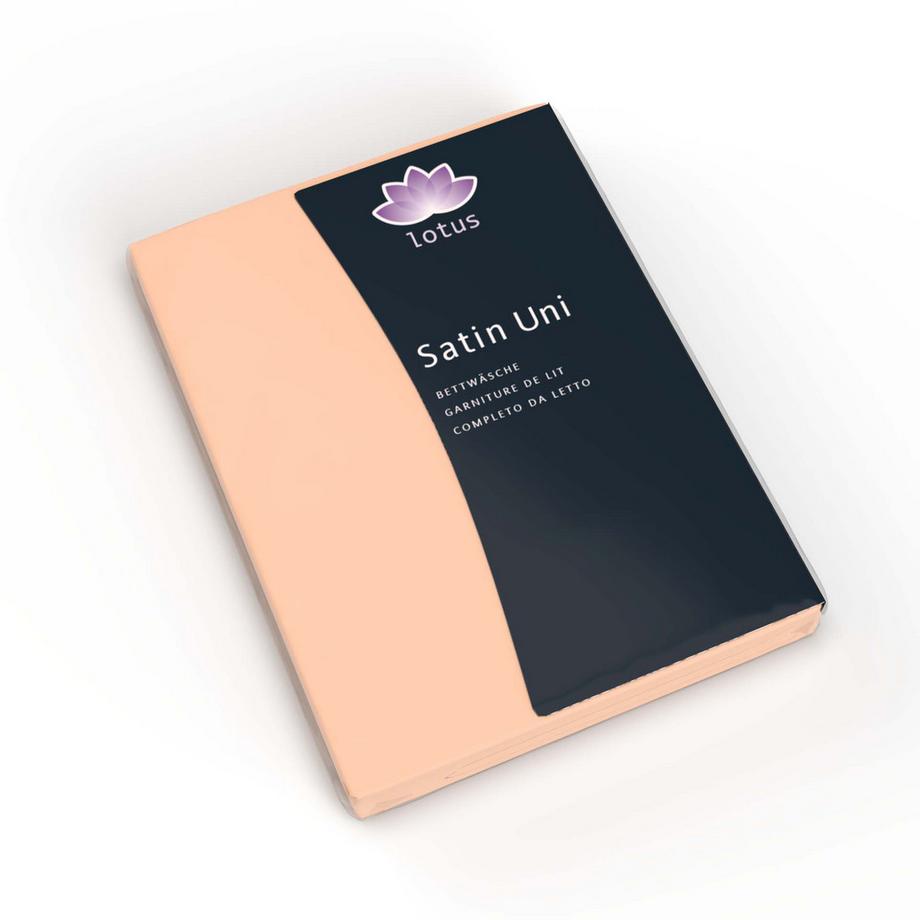 Lotus Bettwaren Satin Uni Bettwäsche  