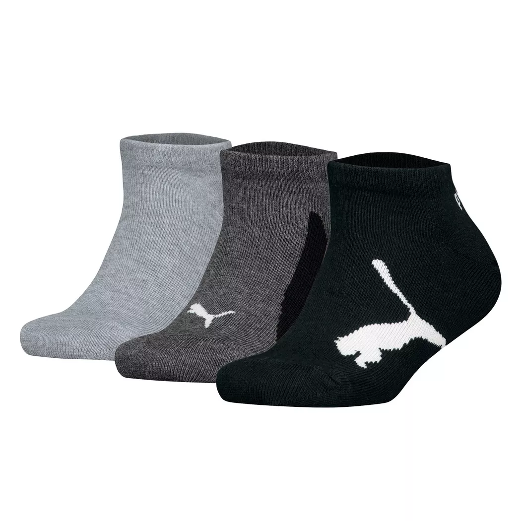 Puma - Calzini Unisex Confezione da 3 Vestibilità confortevole-BWT Sneaker 3P, 39-42, Grigio platino