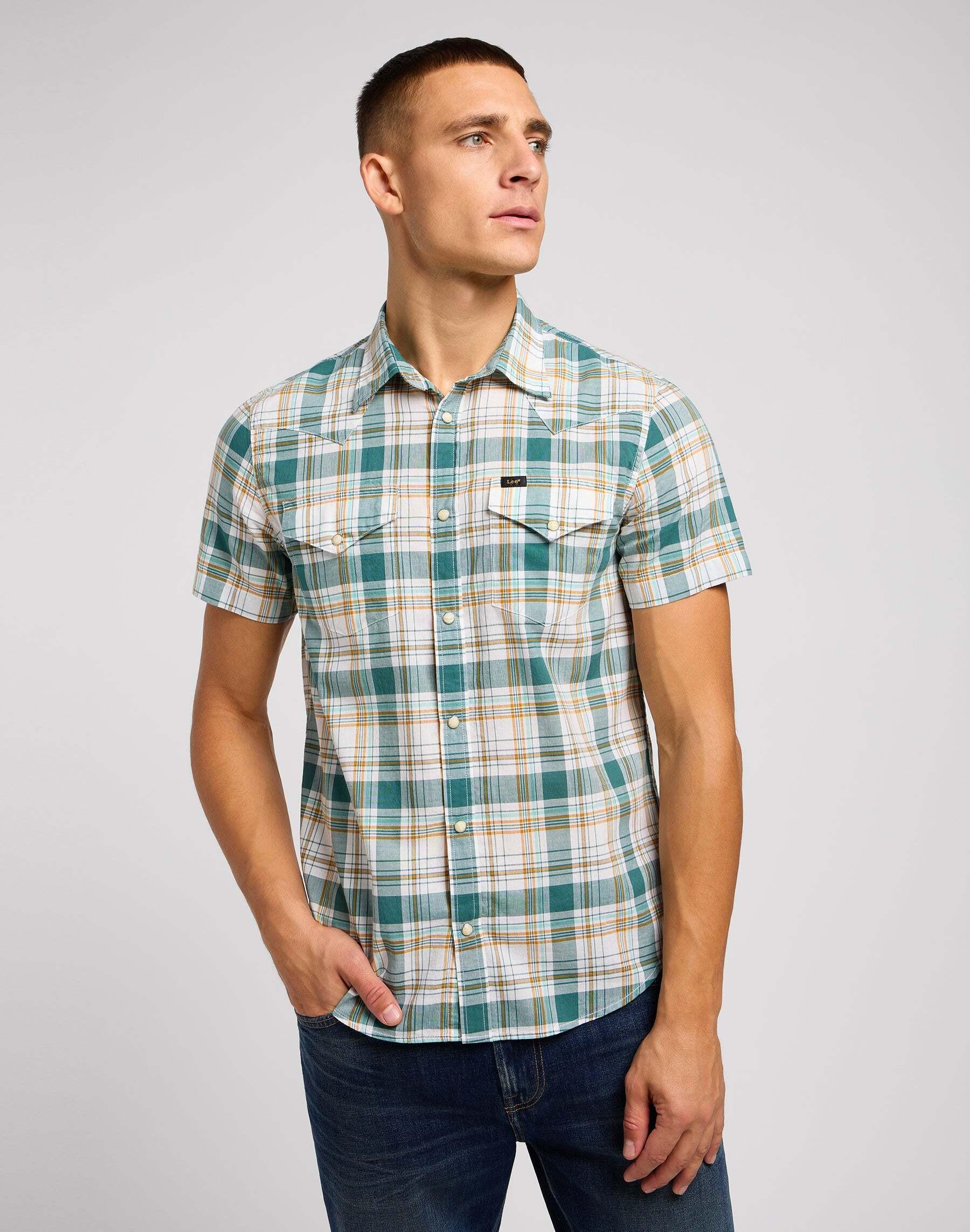 Image of Hemden Western Shirt Unisex Grün M