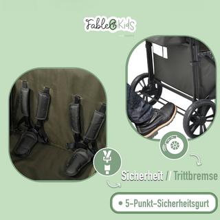 FableKids  Bollerwagen LEO X4Lite mit Dach faltbarer Transportwagen 