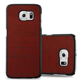 Cadorabo  Housse compatible avec Samsung Galaxy S6 - Hard Case Coque de protection en bois contre les rayures et les chocs 