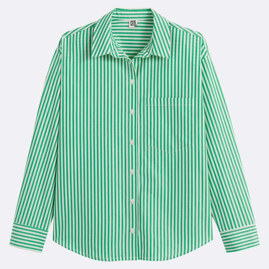 La Redoute Collections Gestreiftes Baumwollhemd  