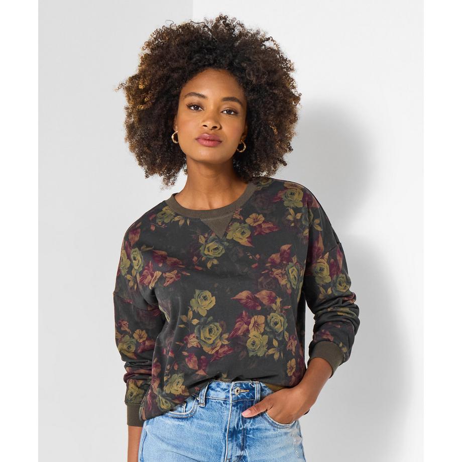 Joe Browns Sweat-shirt à imprimé floral col rond  