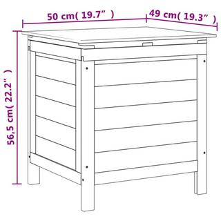 VidaXL Boîte de rangement de jardin bois d'ingénierie  