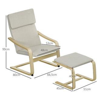 HOMCOM Fauteuil de relaxation  