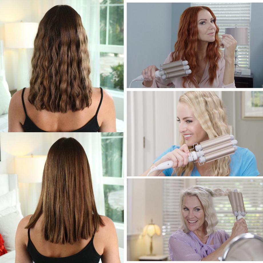 VELFORM Tri-wave Curler - 3-stäbiger Lockenstab  