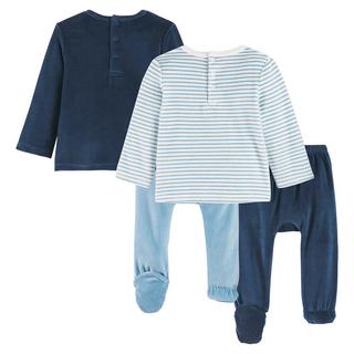 La Redoute Collections  2er-Pack Samt-Pyjamas 