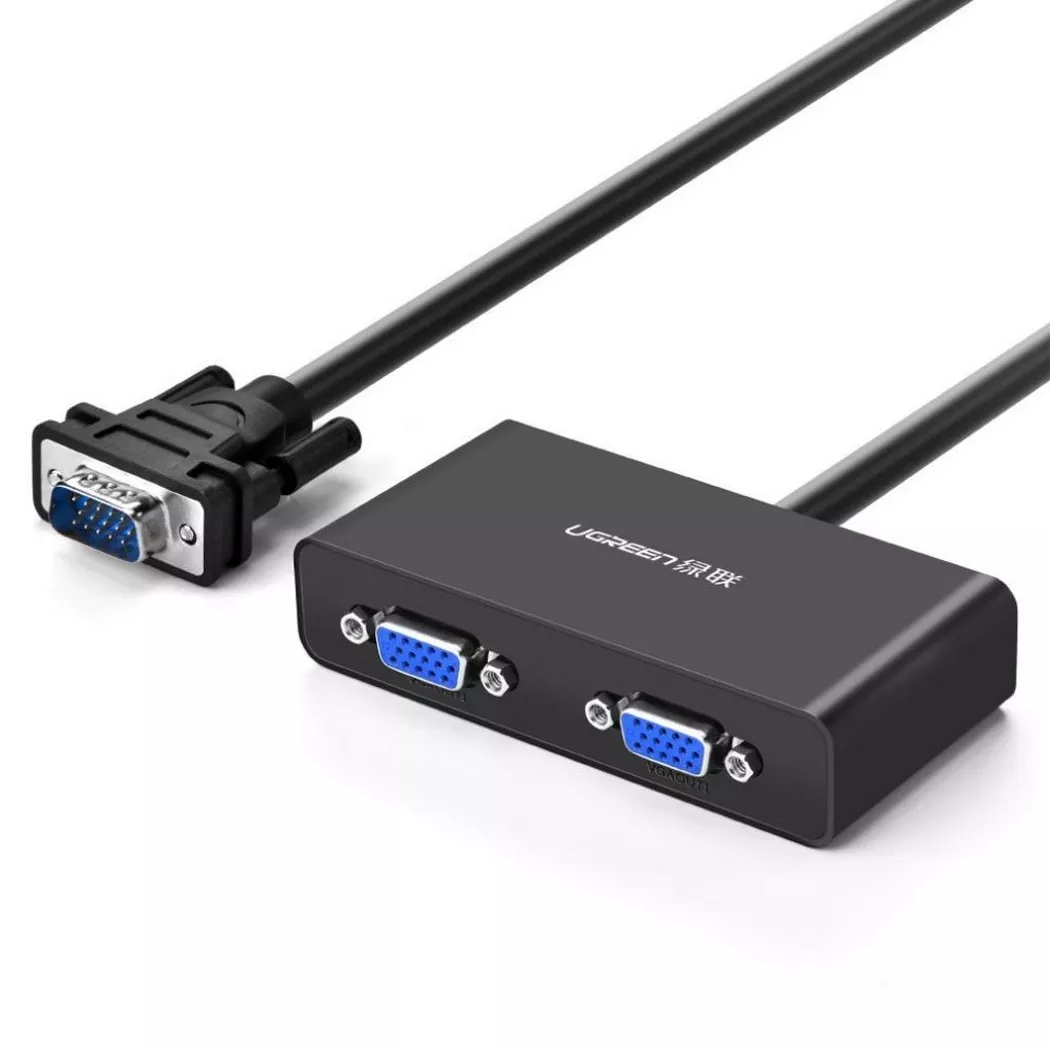 UGREEN 40254 1x2 VGA Splitter 1920x1440 60Hz - Black
