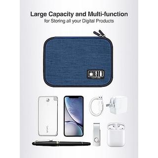 Only-bags.store  Kabeltasche, kompakte Kabeltasche, tragbare Kabeltasche für die Reise, Kabeltasche klein für Ladekabel, USB, SD-Karten, Ladegerät, Powerbank 