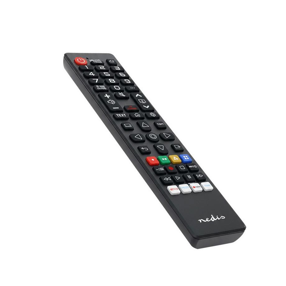 Nedis  Controllo remoto sostitutivo | Adatto per: LG | Pre -programmed | 1 dispositivo | Pulsante Amazon Prime / Disney + Button / Netflix / Pulsante TV Rakuten | Infrarosso | Nero 