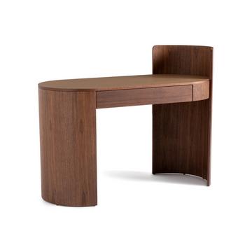 Bureau noyer/cuir