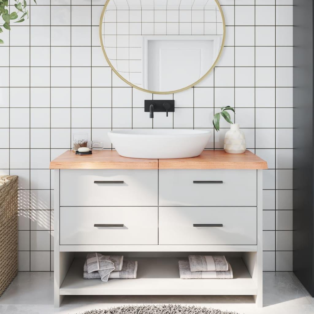 VidaXL  Comptoir de salle de bain bois de chêne 