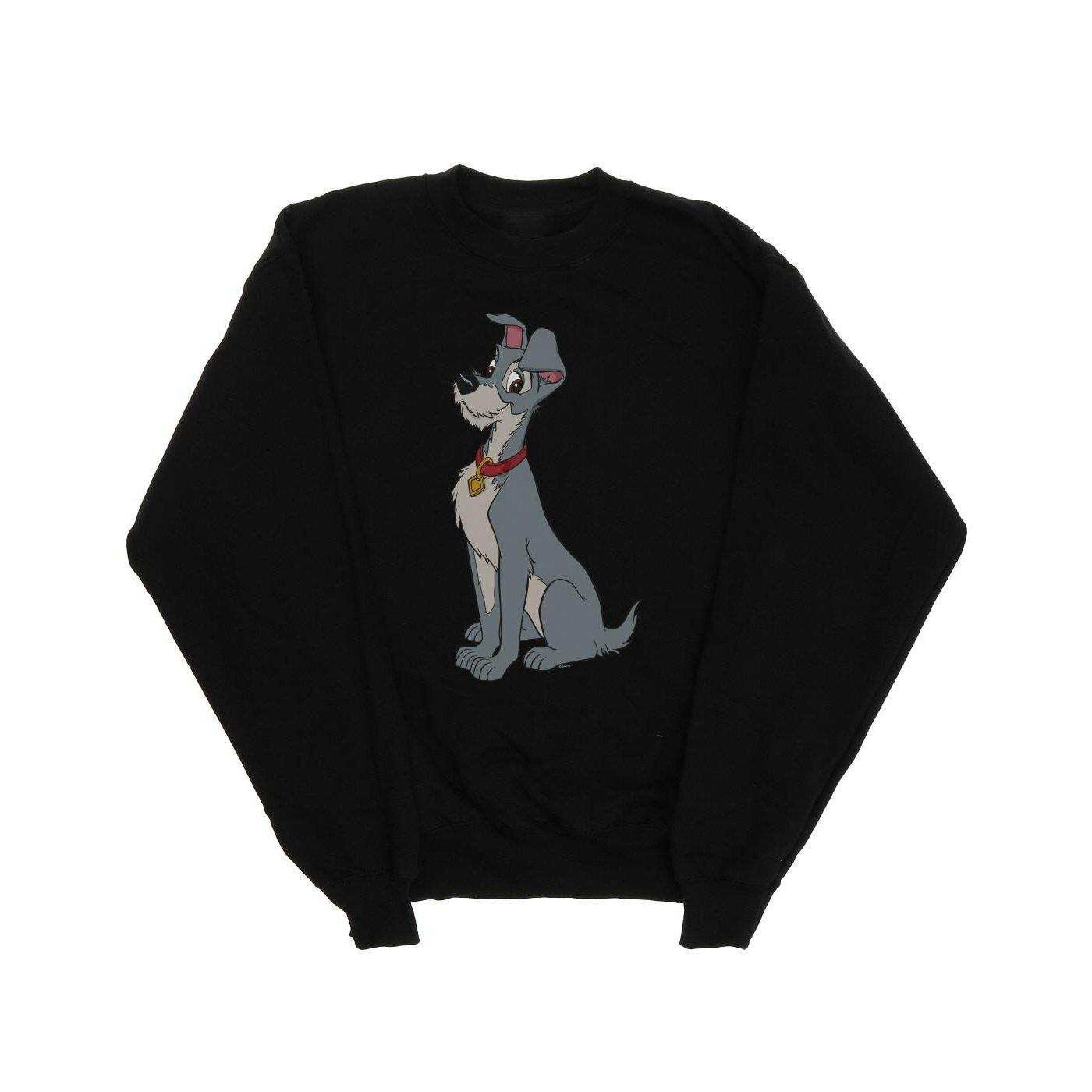 Image of Lady And The Tramp Spaghetti Heart Sweatshirt Unisex Schwarz 128