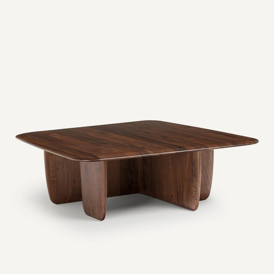 AM.PM Table basse en noyer massif  