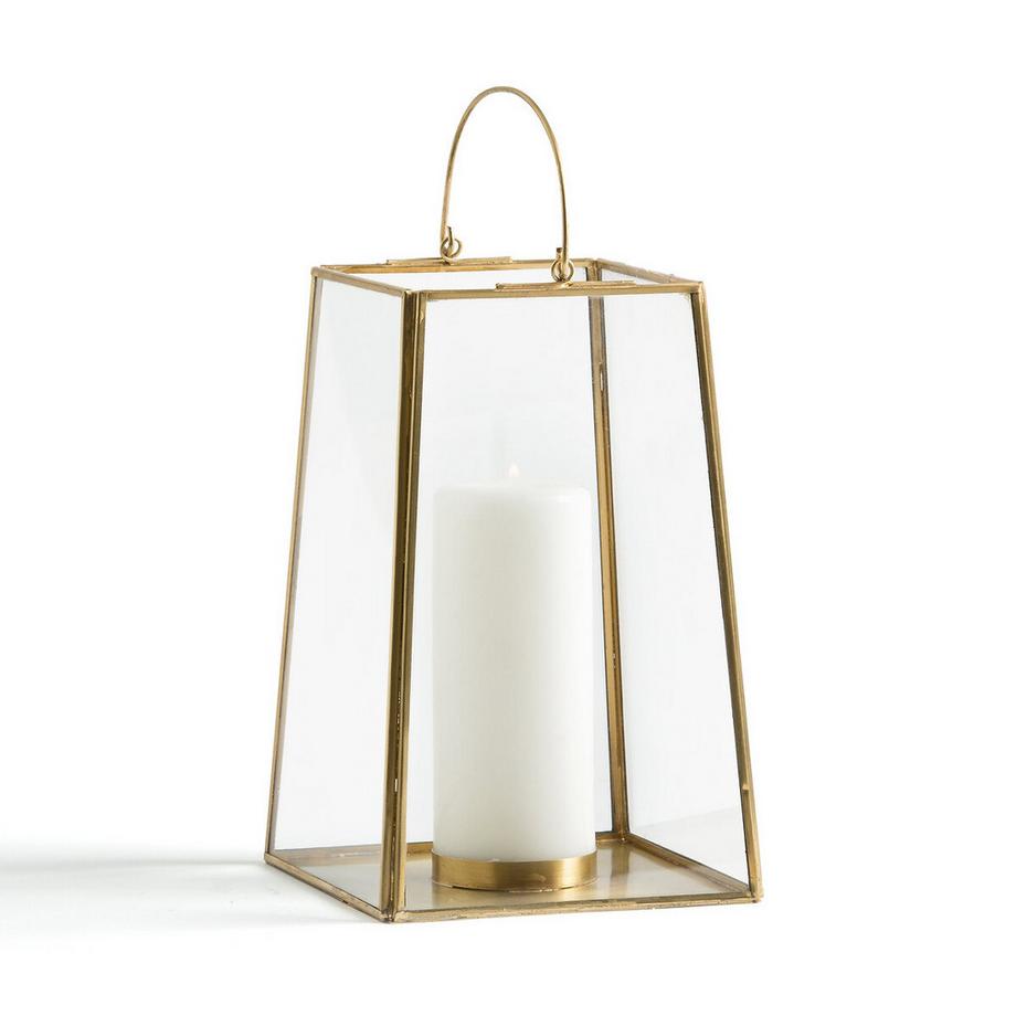 La Redoute Intérieurs  Photophore verre et laiton ou métal noir 