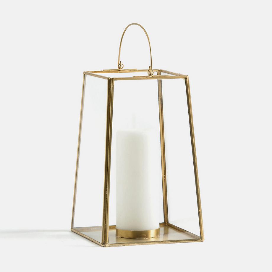 La Redoute Intérieurs  Photophore verre et laiton ou métal noir 