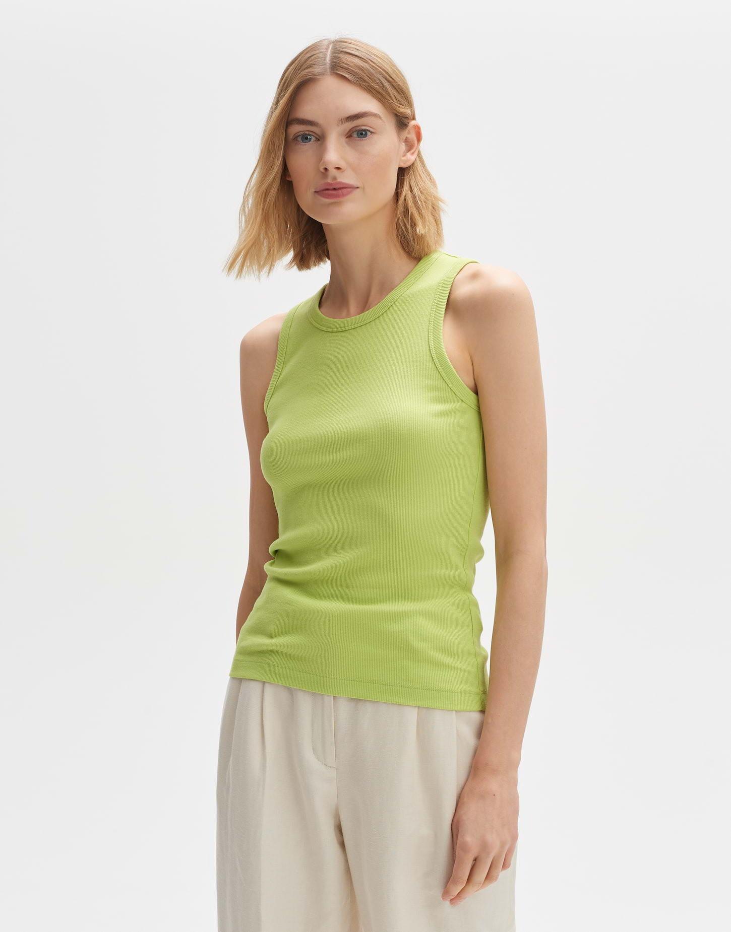 Image of Tank Top Ilesso Figurbetont Damen Pistaziengrün 44