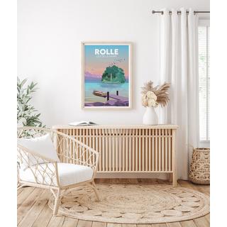 La-Jonx Rolle - Île de la Harpe - Poster  