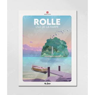 La-Jonx Rolle - Île de la Harpe - Poster  