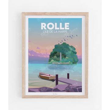 Rolle - Île de la Harpe - Poster