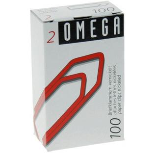 OMEGA OMEGA Büroklammern Gr.2 2/100 vernickelt, 24mm 100 Stück  