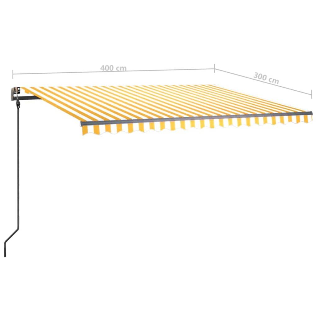 VidaXL Auvent rétractable tissu  