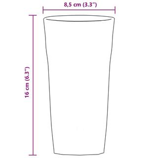 VidaXL Bierglas glas  